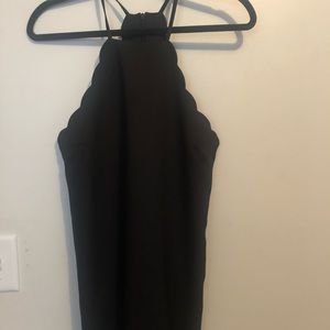 Lulus black scallop dress